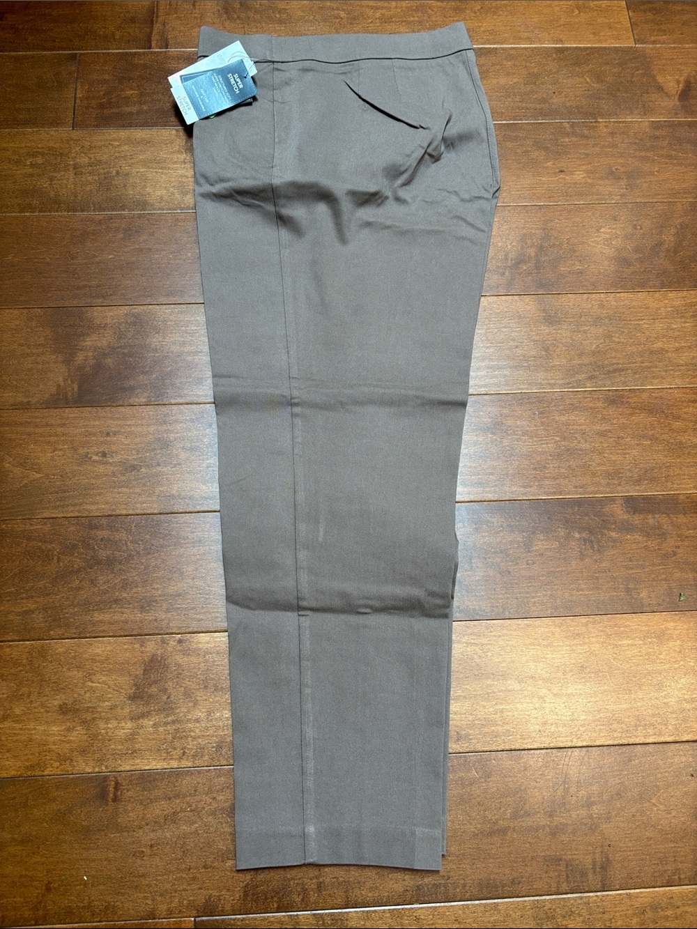 Counterparts Women's Straight-Leg Dress Pants in Brown Taupe